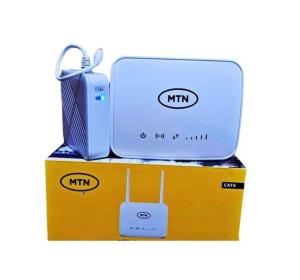 MTN Universal Broadband 4G Router + Backup Battery – White